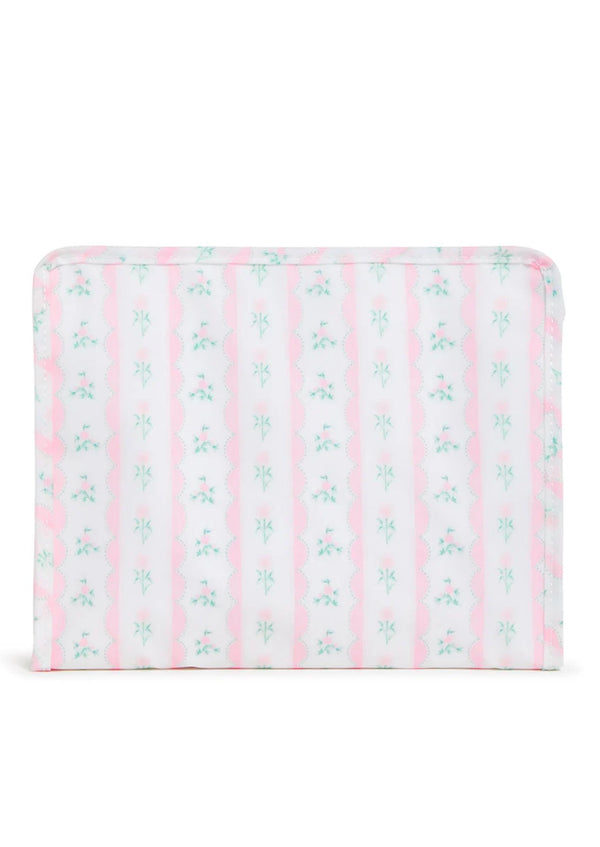 Pink ribbon floral roadie