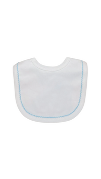 White Picot Trim Bib