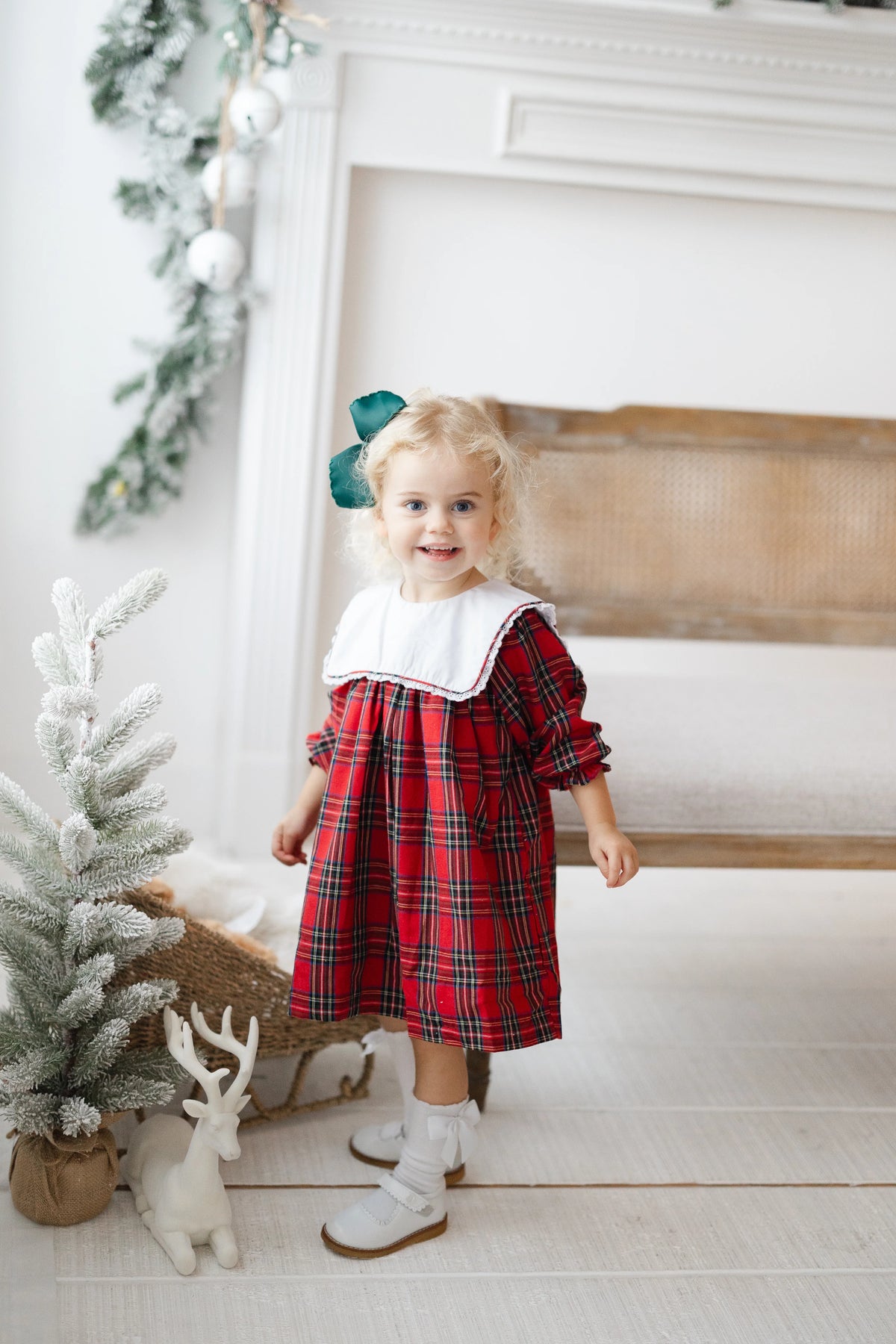 Plaid girls Christmas Dress PRE ORDER-Mid to late November