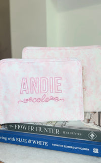 Andie Cole pink bunny toile roadie