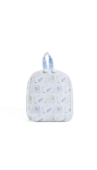Lunch bag with golf pattern on a white background
