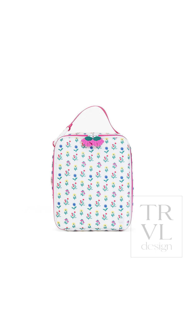 Blue wildflower print TRVL Bring It lunch bag