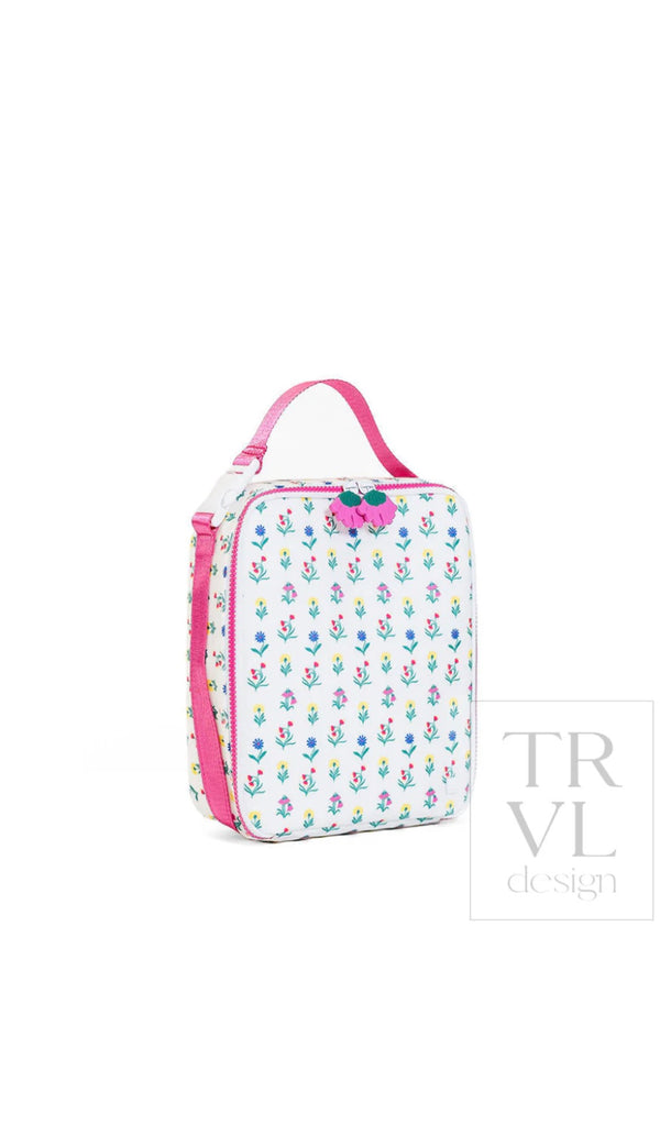 Blue wildflower print TRVL Bring It lunch bag