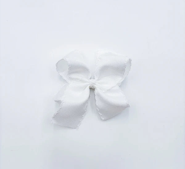 White Bow with white Trim