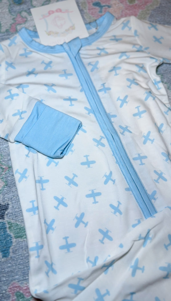 Airplane Footed Bamboo Sleeper