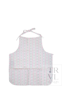 APRON - RIBBON FLORAL PINK