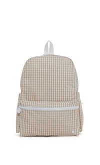 TAN GINGHAM BACKPACKER