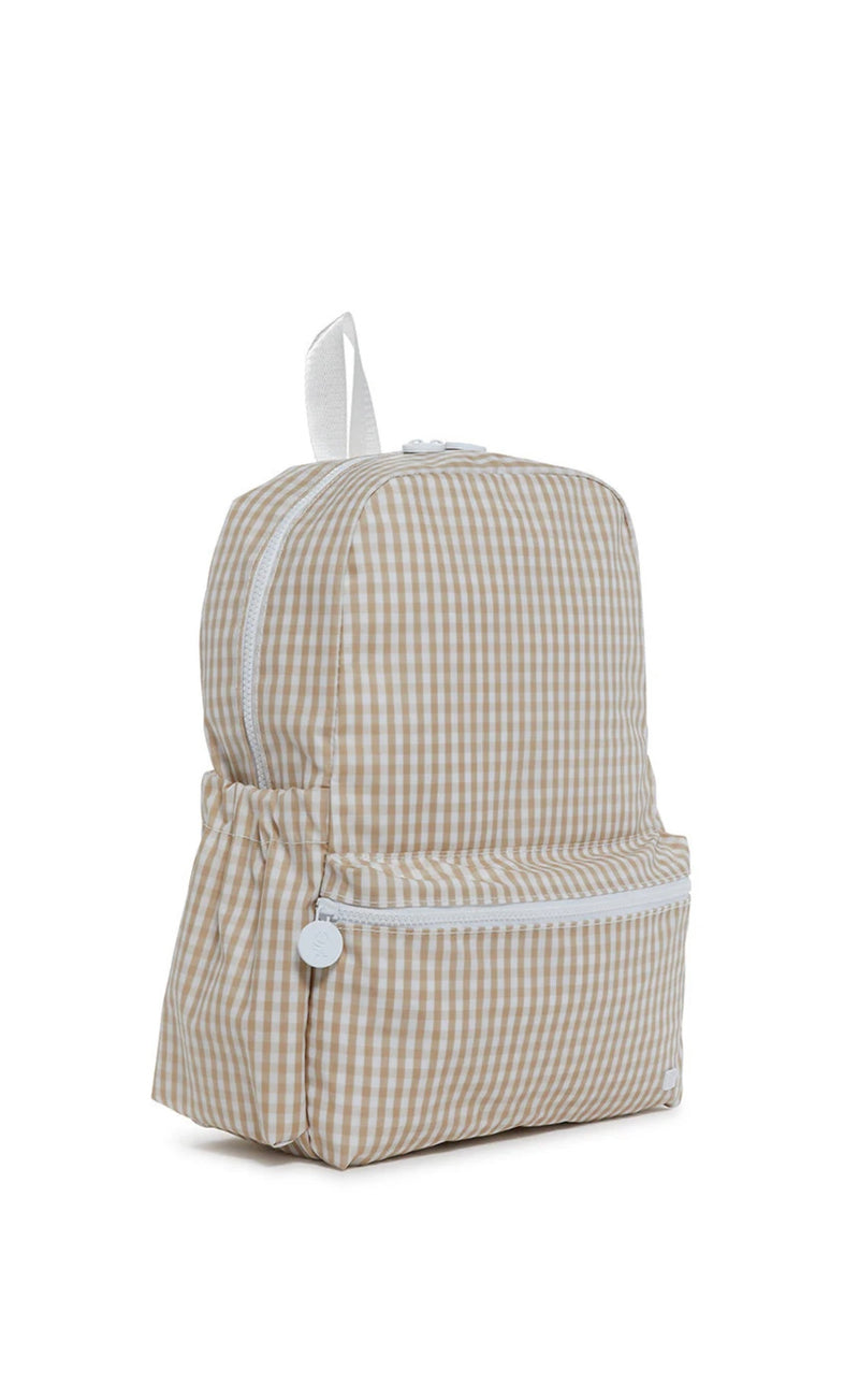 TAN GINGHAM BACKPACKER