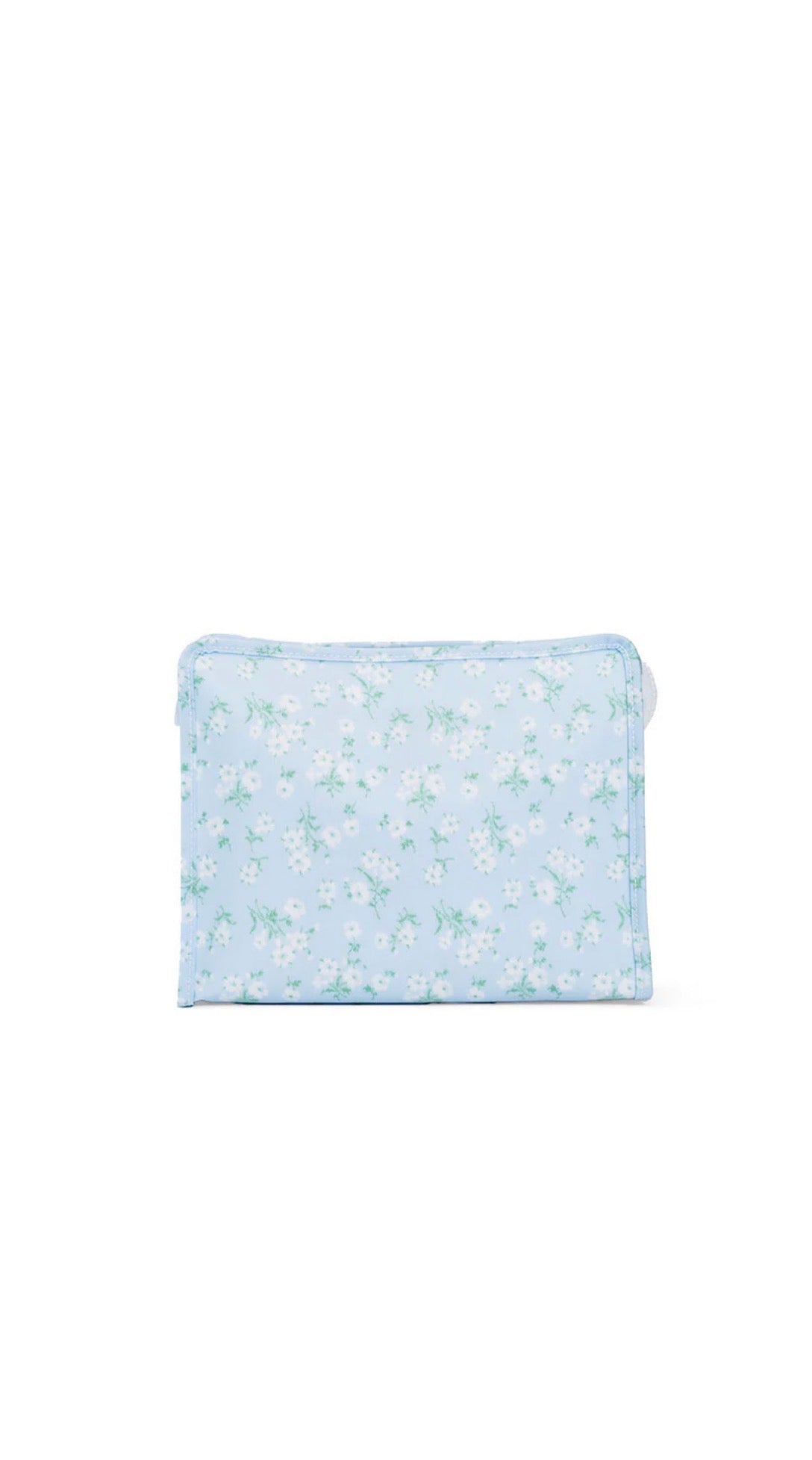 Small pouch with floral pattern on a white background