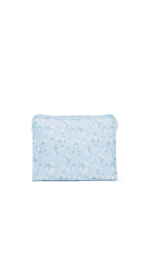 Small pouch with floral pattern on a white background