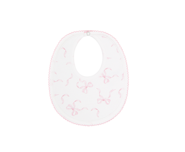 Nella Pima Pink bow bib