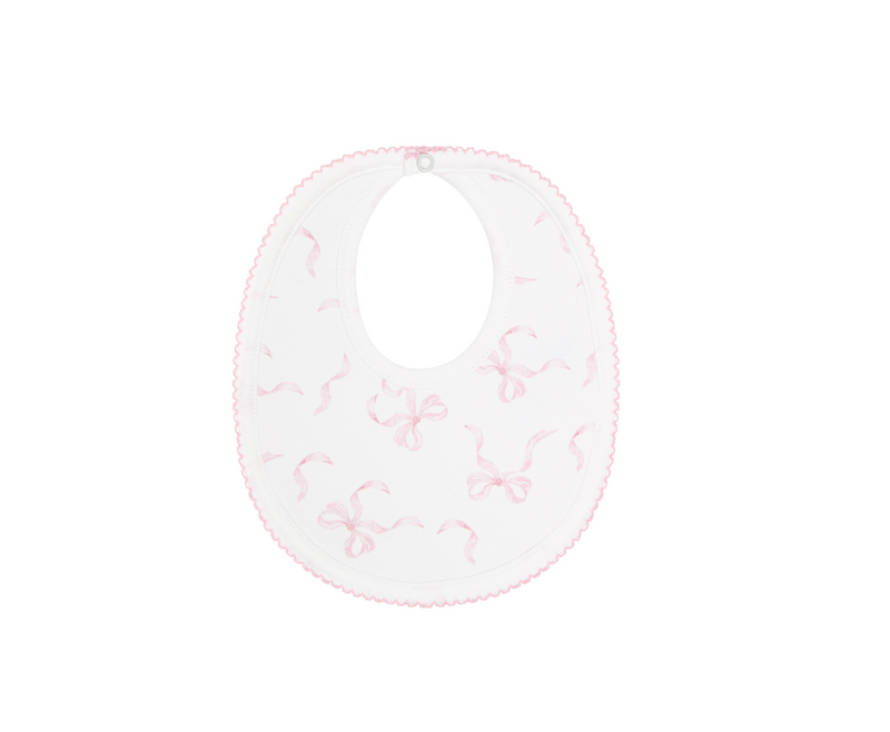 Nella Pima Pink bow bib