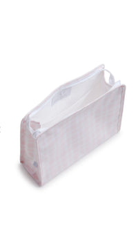 PINK PIMLICO PLAID TRVL ROADIE ON WHITE BACKGROUND
