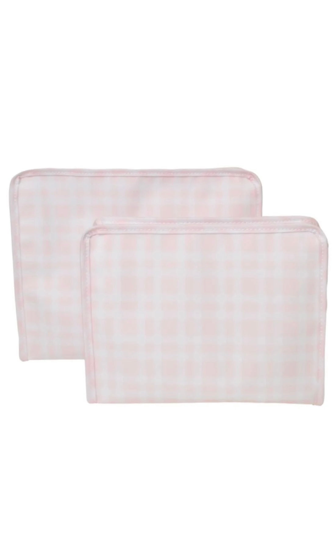 PINK PIMLICO PLAID TRVL ROADIE ON WHITE BACK GROUND