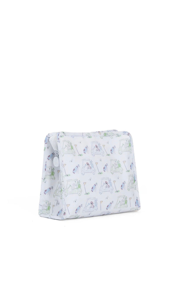 GOLF PATTERN BAG ON WHITE BACKGROUND