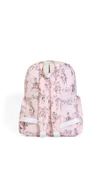 Pink Western backpack on a white background back view