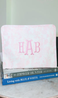 Pink bunny toile roadie Fishtail font HAB