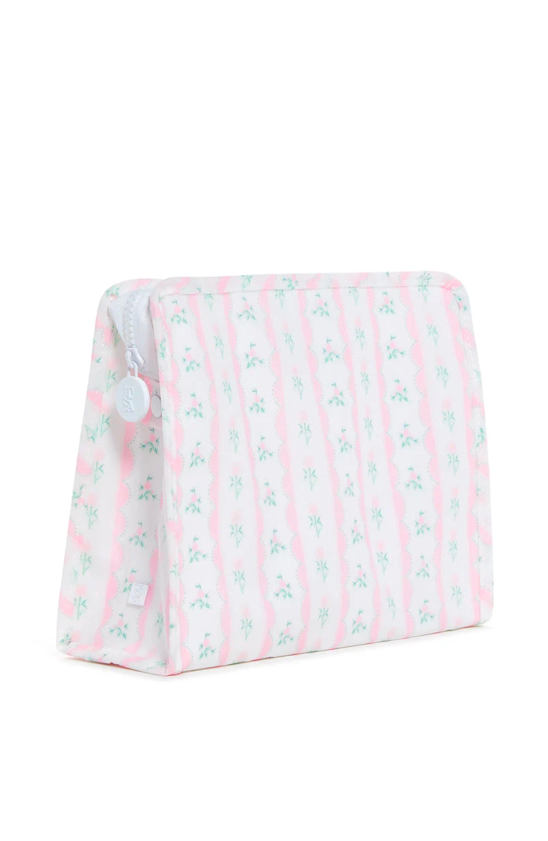 Pink ribbon floral roadie side view