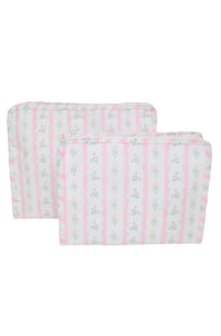 Pink ribbon floral roadie large and small