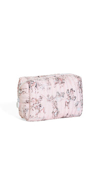 QUILTED COWGIRL TOILE PRINT BAG ON WHITE BACK GROUND