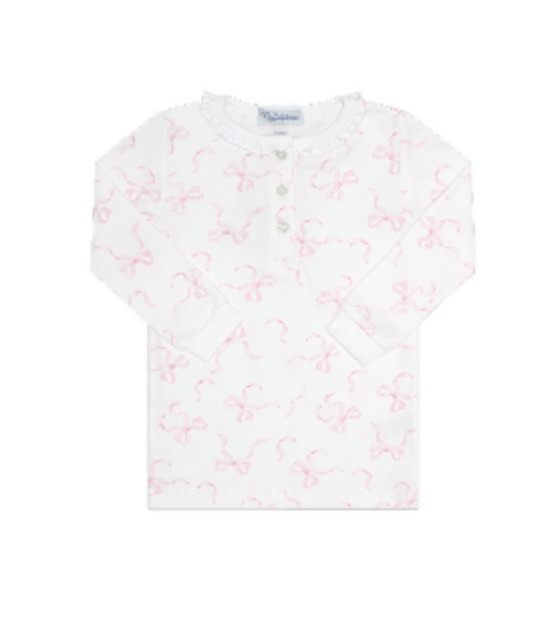 Charming Pink Bow Pajamas