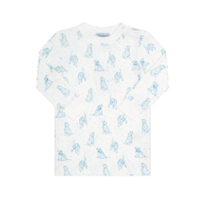 Blue Puppy Love Pajamas