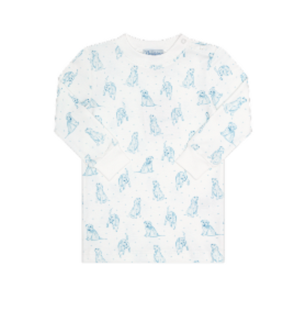 Blue Puppy Love Pajamas