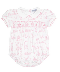 Lone Star Toile Smocked Bubble