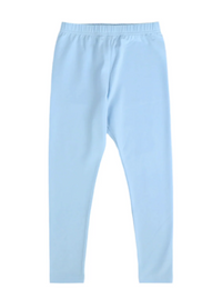 Light blue knit cotton leggings- pre order mid october