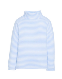 Unisex Light blue and white stripe turtleneck- pre order mid October