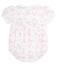 Lone Star Toile Smocked Bubble