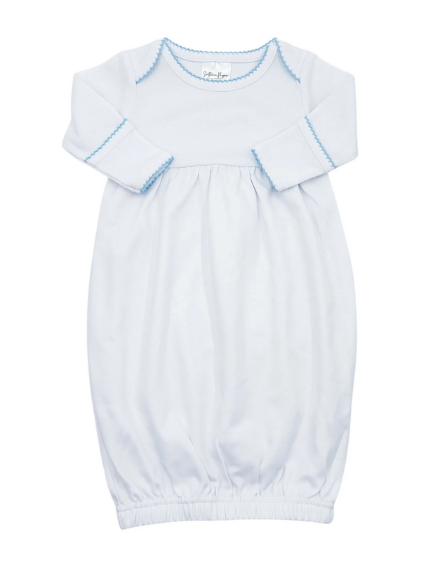 Newborn Picot Trim Gown