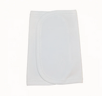 White Picot Trim Burp Cloth