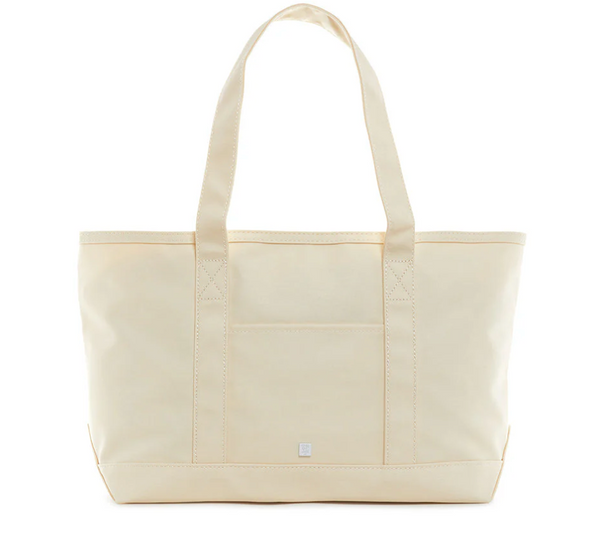 Trvl medium tote in natural on a white background