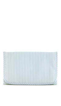 Blue Pimlico stripe changing pad