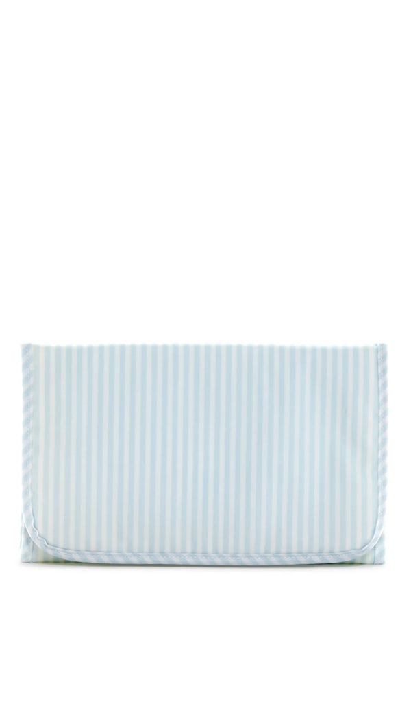 Blue Pimlico stripe changing pad