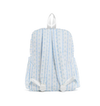 Blue ribbon floral TRVL Backpacker bag