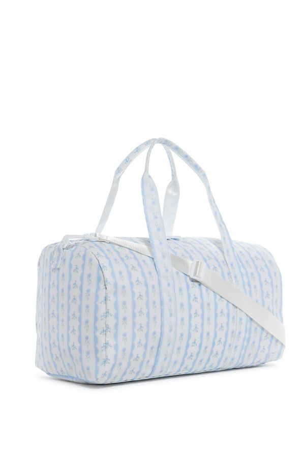 Blue ribbon floral TRVL Weekender duffel bag