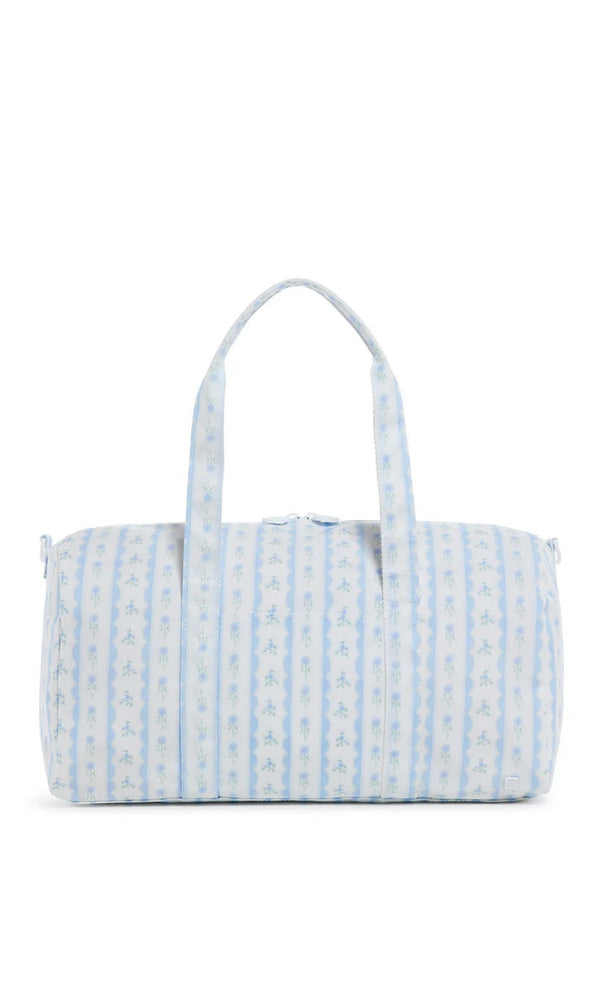Blue ribbon floral TRVL Weekender duffel bag