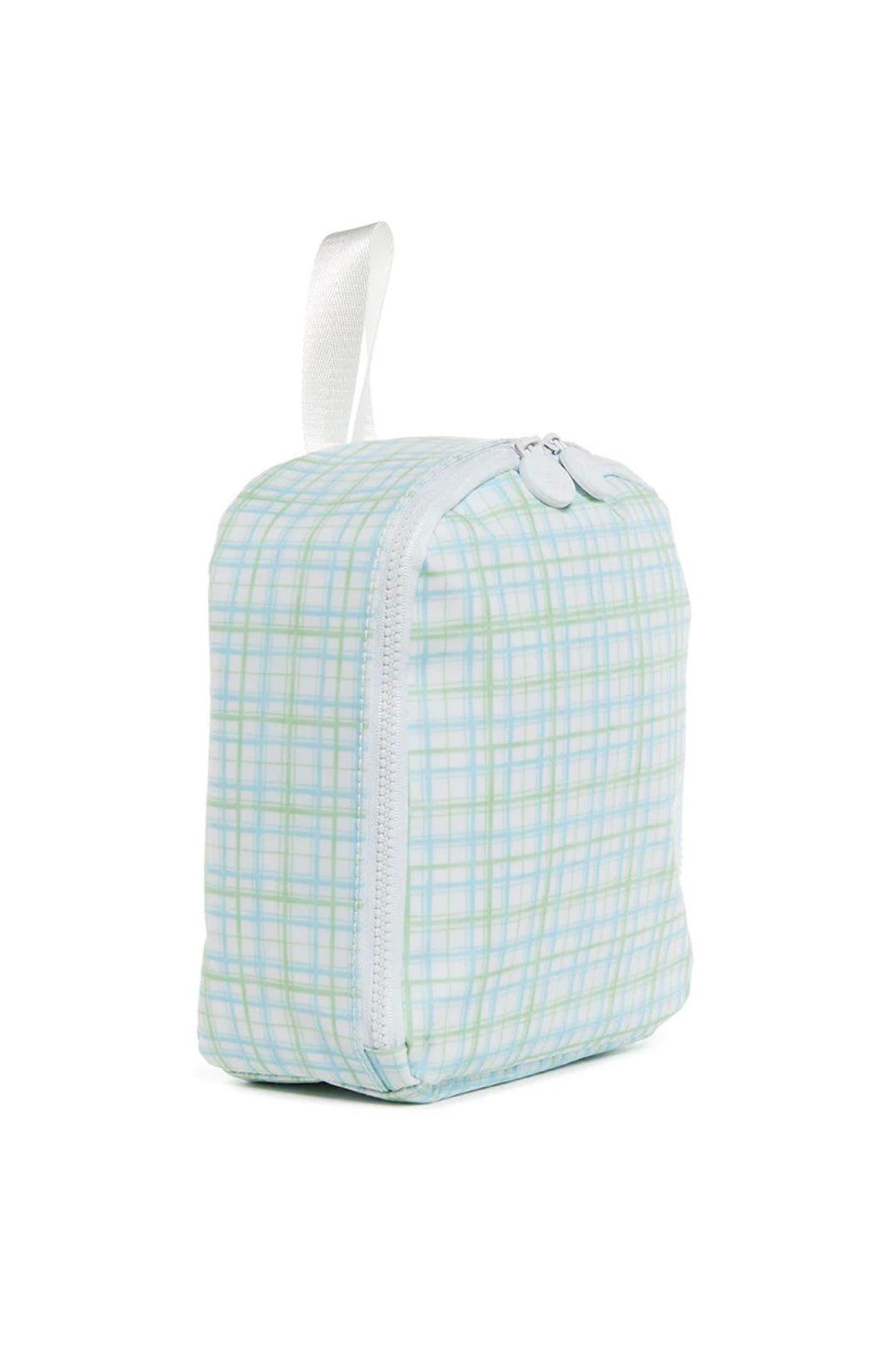 Green plaid TRVL Bring It lunch bag