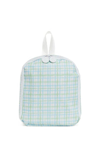 Green plaid TRVL Bring It lunch bag