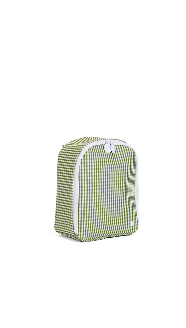 Moss green gingham TRVL Bring It lunch bag