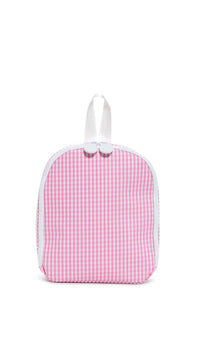 Pink gingham TRVL Bring It lunch bag