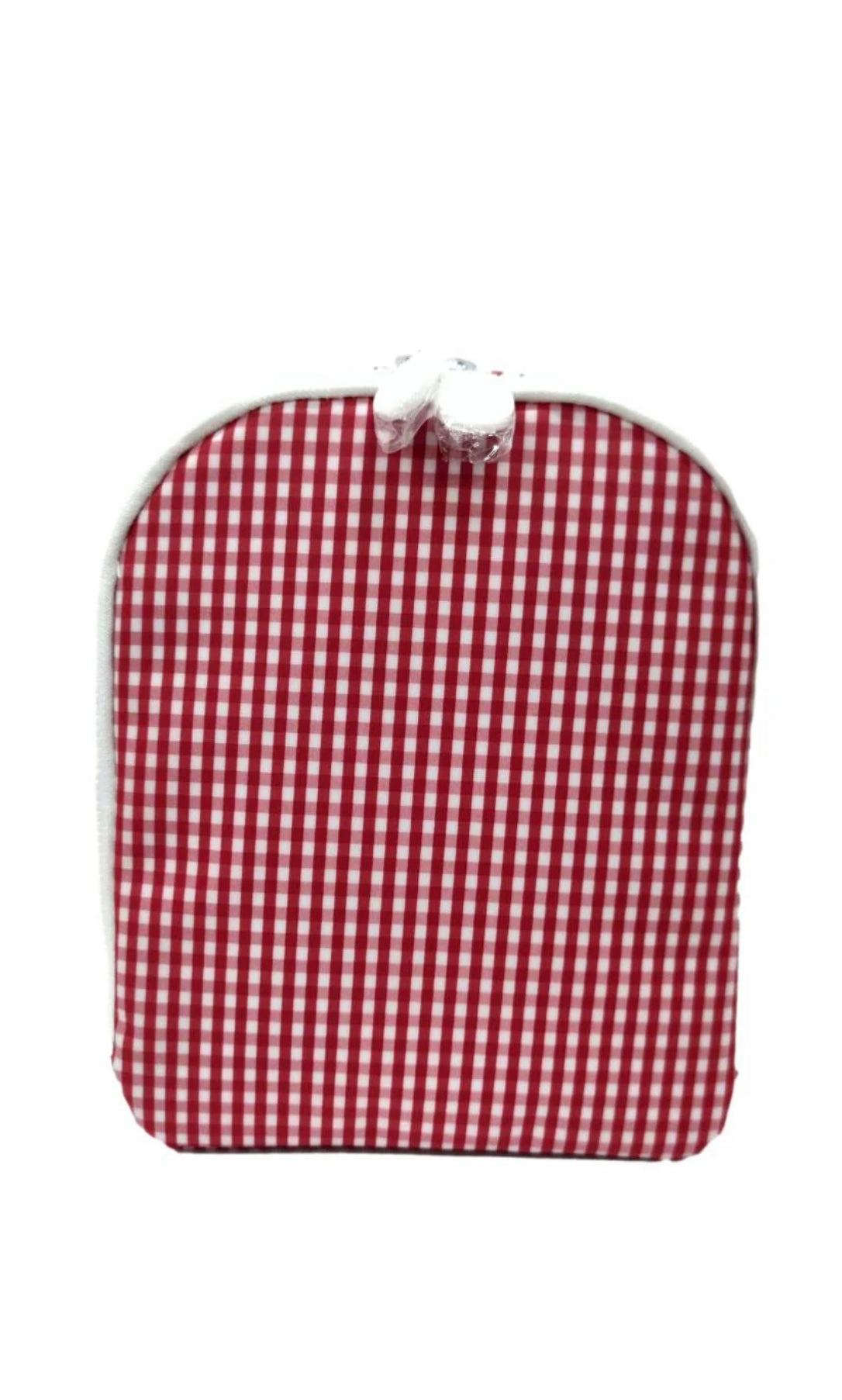 Red gingham TRVL Bring It lunch bag