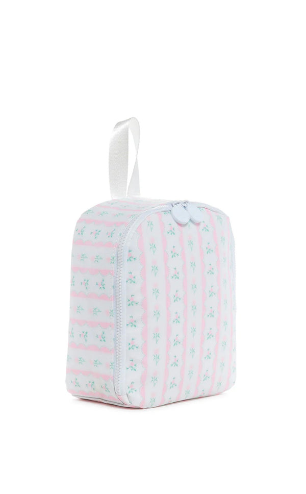 Pink ribbon floral TRVL Bring It lunch bag