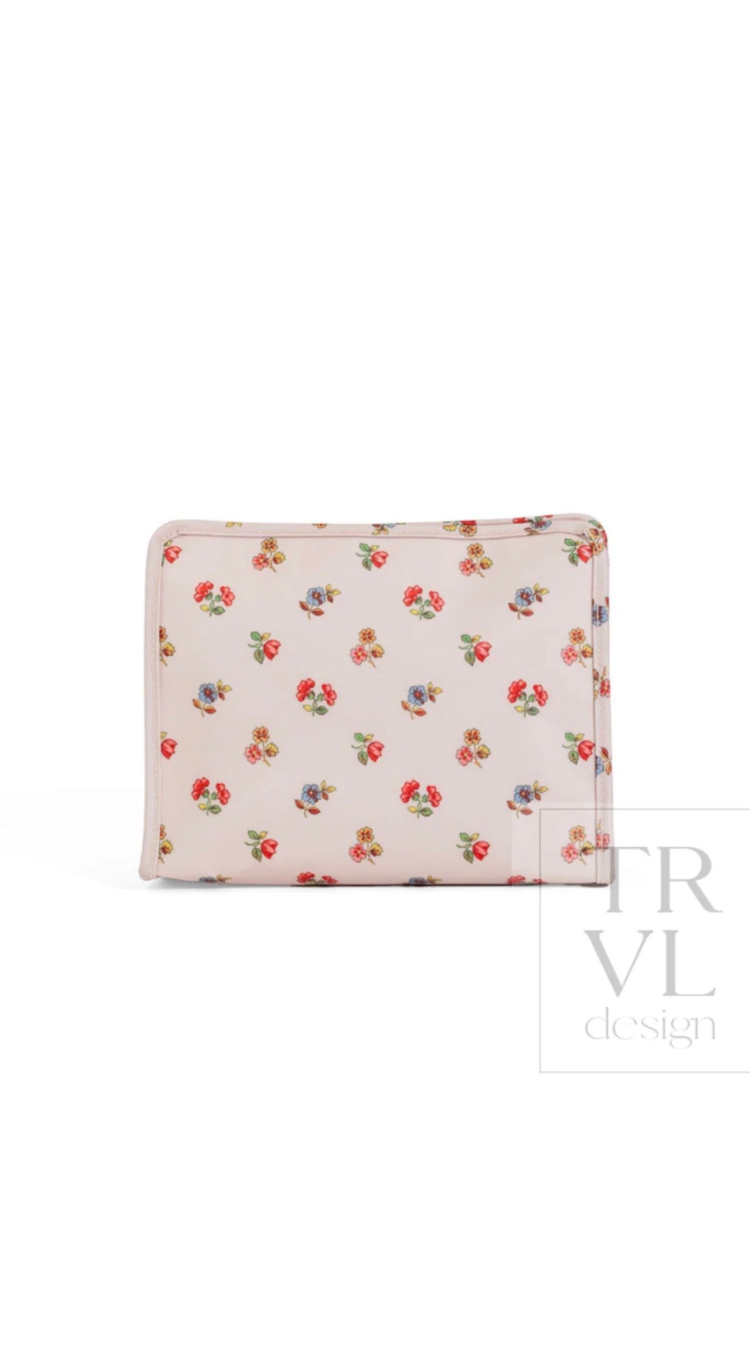 Blue floral Charlotte TRVL Roadie pouch