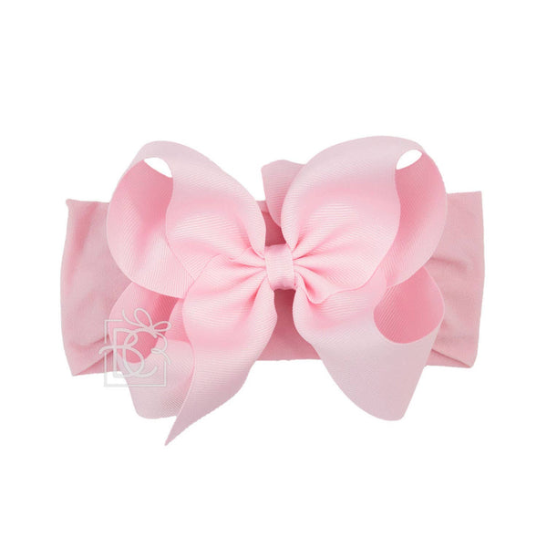 Light pink bow headband