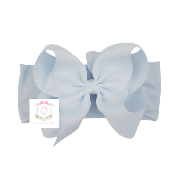 Millennium blue bow headband