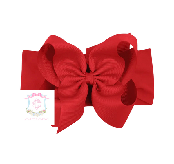 Red bow headband
