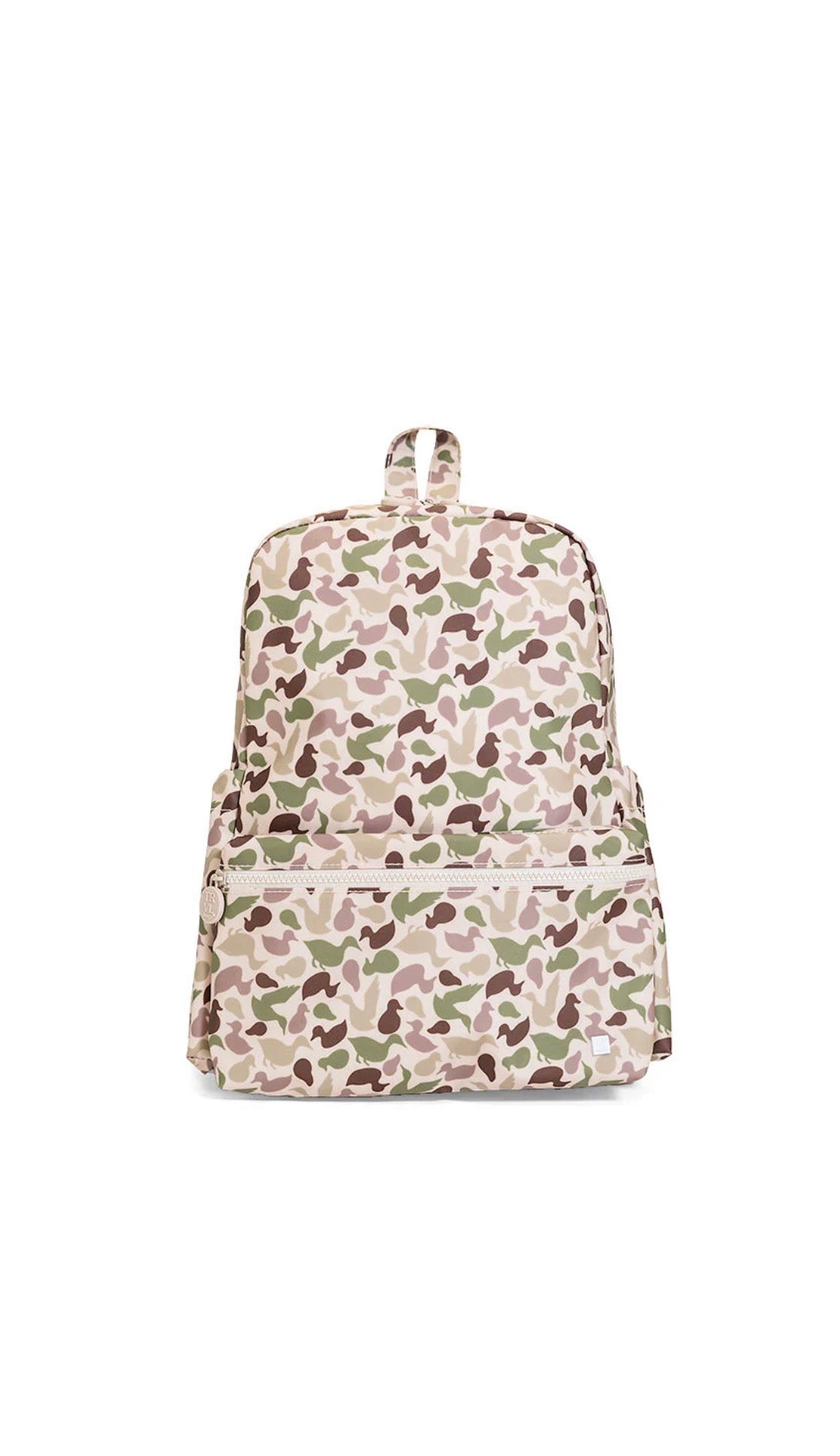 Camo decoy duck print TRVL Backpacker bag